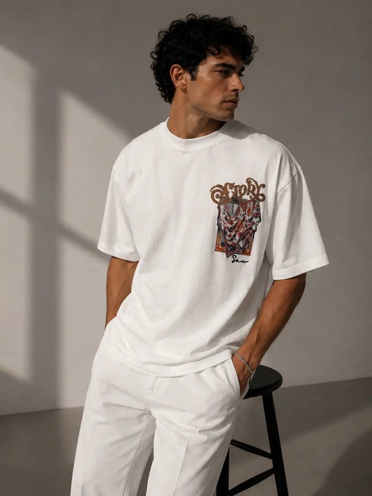 Unisex Folk Heritage Embroidered T-Shirt HECLIC