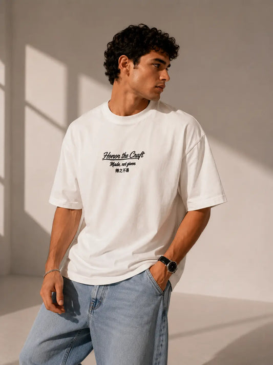 Unisex Off-White Honor the Craft Embroidered T-Shirt HECLIC