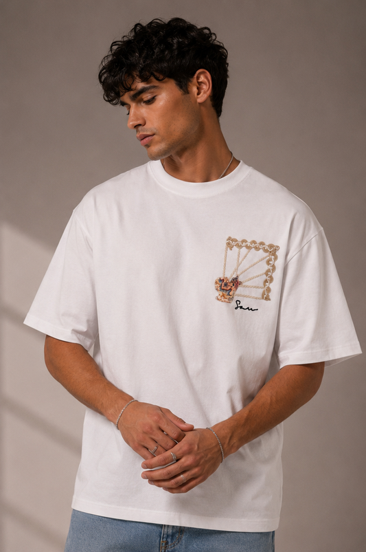Unisex Tapestry Embroidered T-Shirt HECLIC