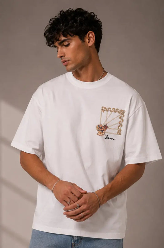 Unisex Tapestry Embroidered T-Shirt HECLIC