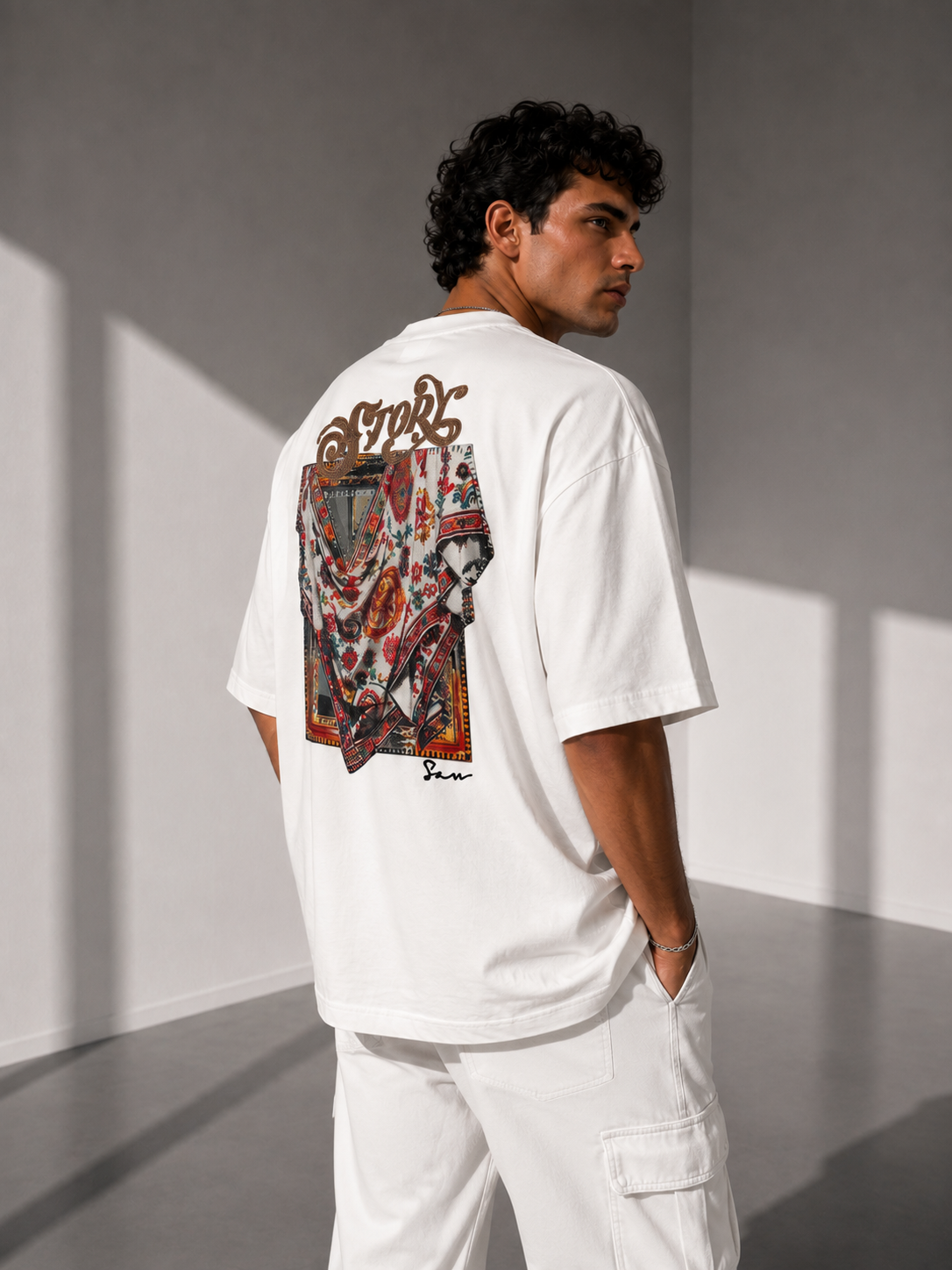 Unisex Folk Heritage Embroidered T-Shirt HECLIC