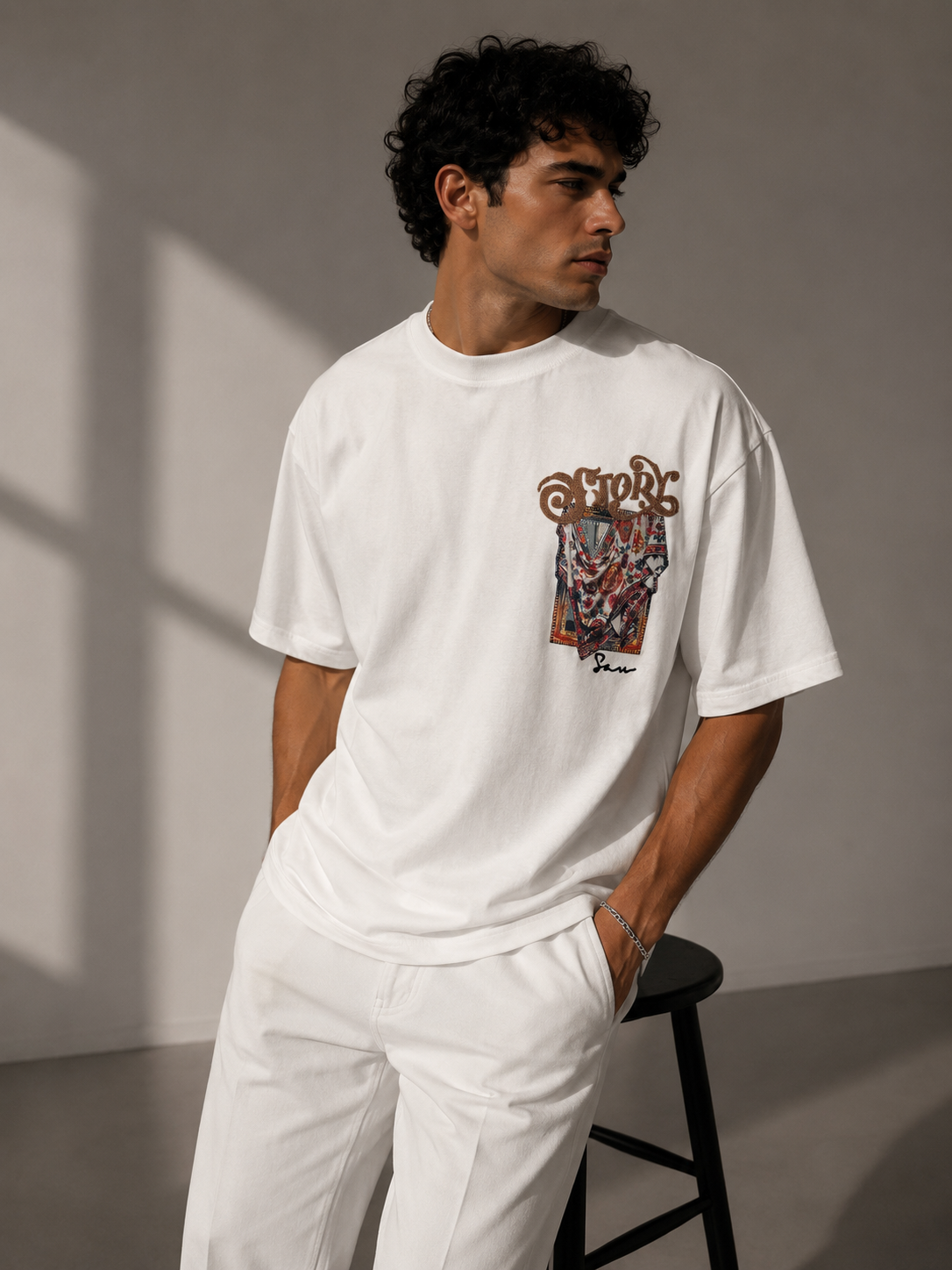 Unisex Folk Heritage Embroidered T-Shirt HECLIC