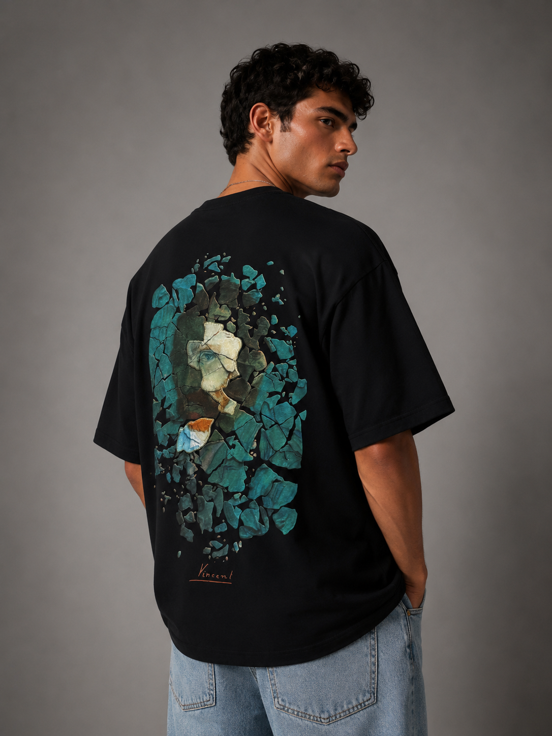 Unisex Broken Vincent Graphic T-Shirt HECLIC