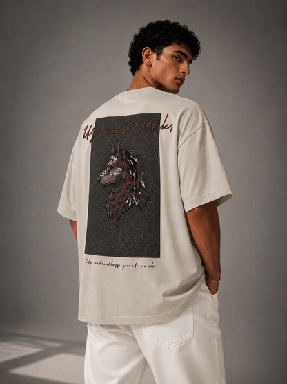 Unisex Wolf Embroidered Graphic T-Shirt HECLIC
