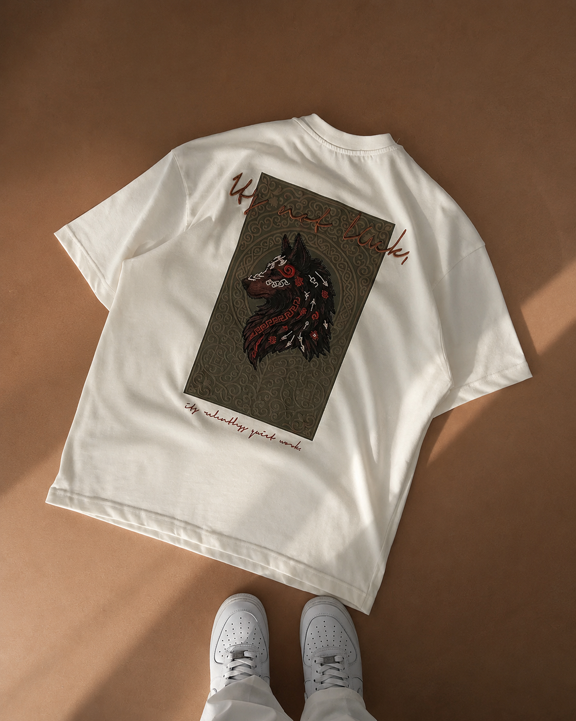Unisex Wolf Embroidered Graphic T-Shirt HECLIC