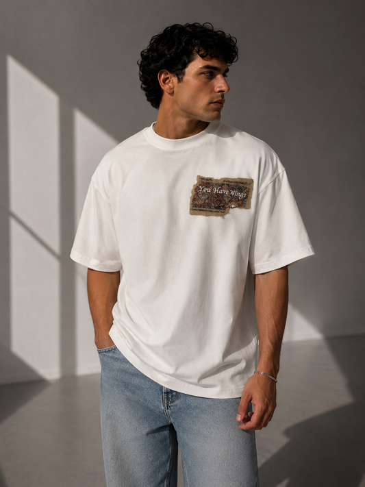 Unisex Heritage Patch Embroidered T-Shirt HECLIC
