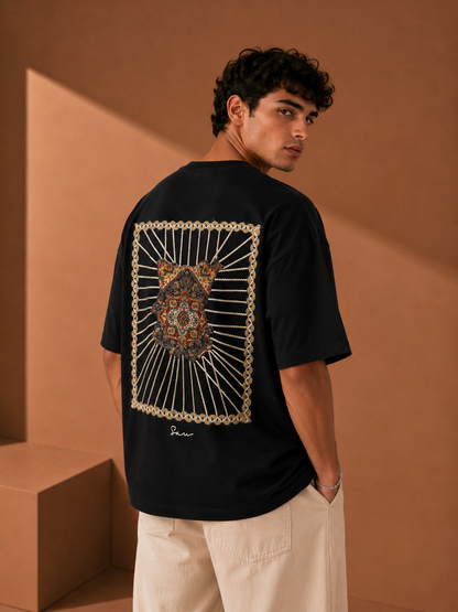 Unisex Tapestry Embroidered T-Shirt HECLIC