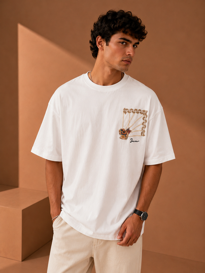 Unisex Tapestry Embroidered T-Shirt HECLIC