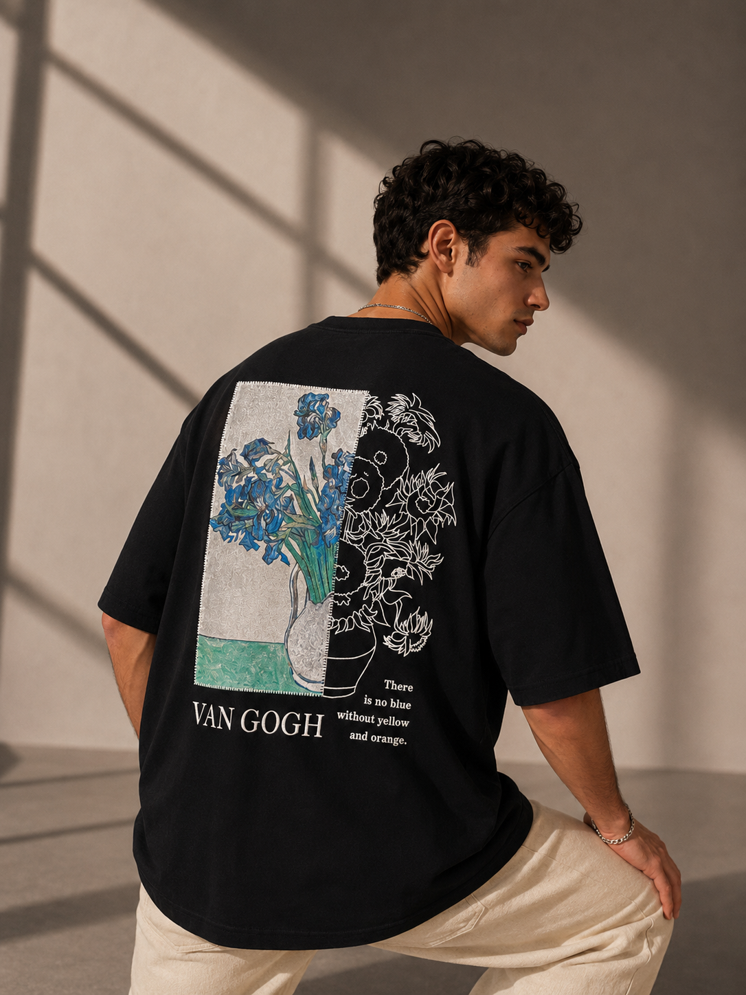 Unisex Van Gogh Floral Graphic T-Shirt HECLIC