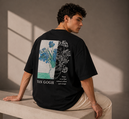 Unisex Van Gogh Floral Graphic T-Shirt HECLIC