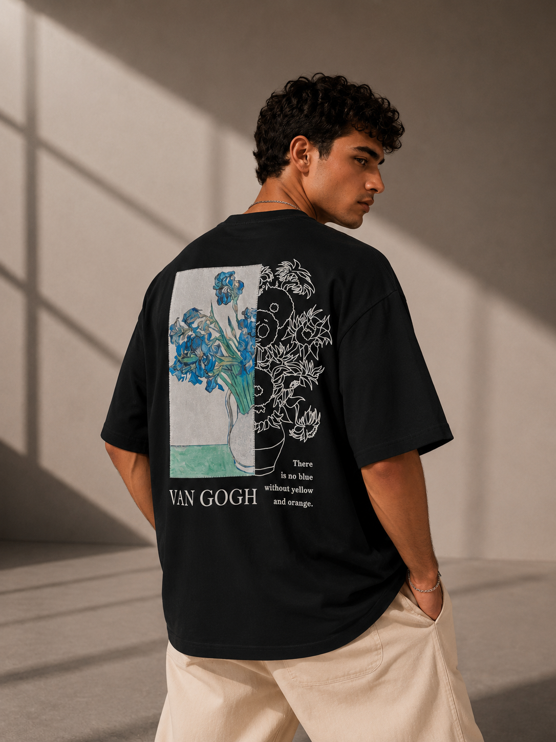 Unisex Van Gogh Floral Graphic T-Shirt HECLIC