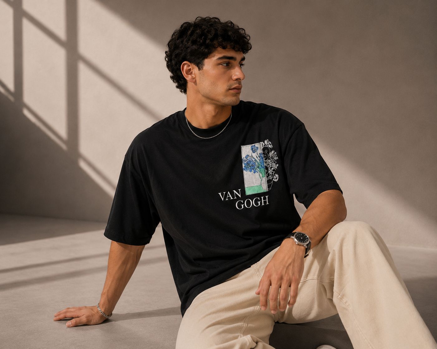 Unisex Van Gogh Floral Graphic T-Shirt HECLIC