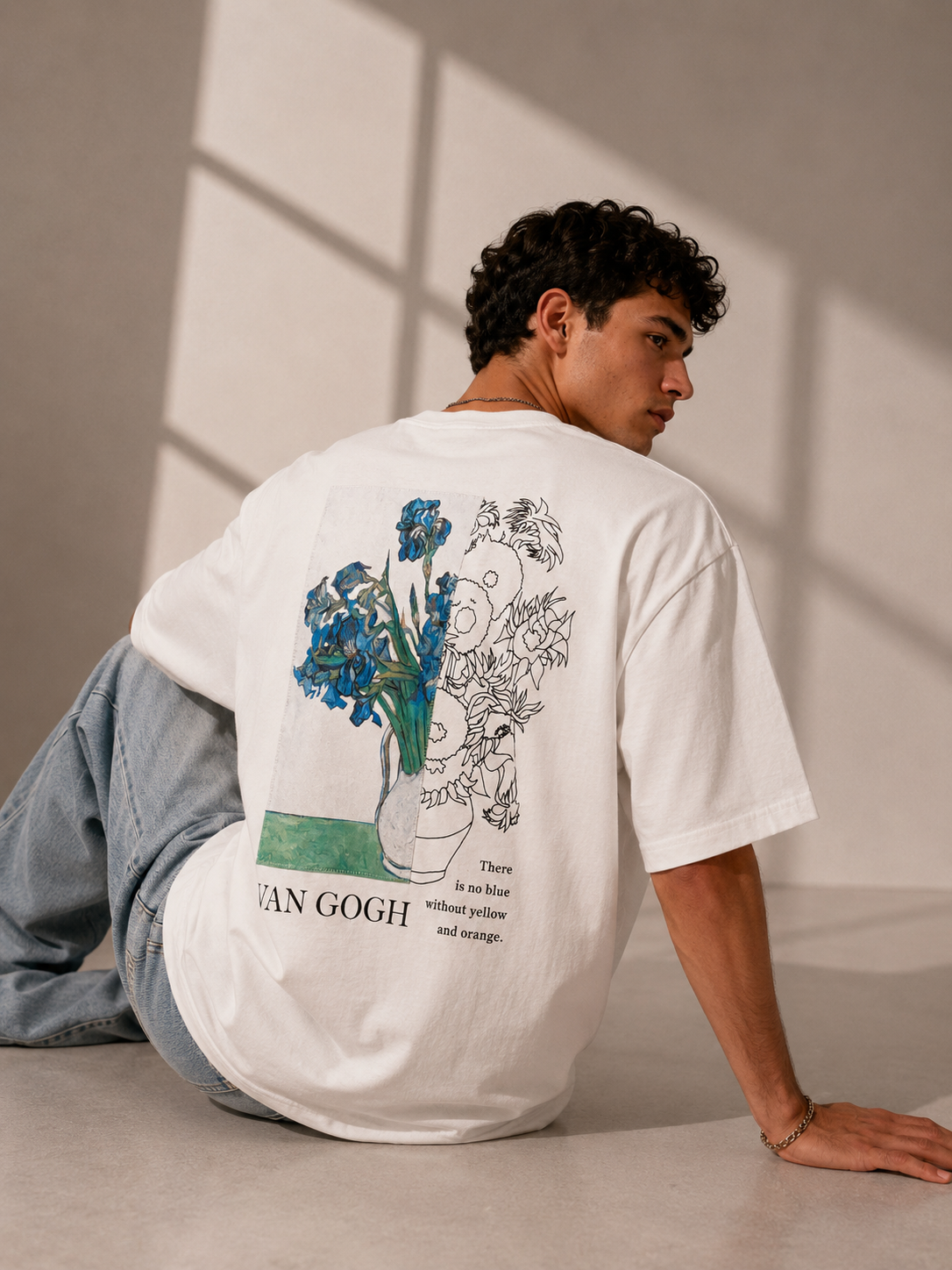 Unisex Van Gogh Floral Graphic T-Shirt HECLIC