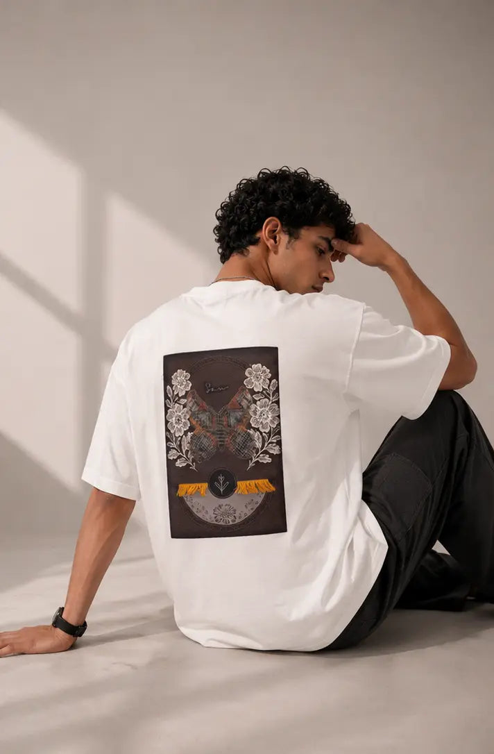 Unisex Floral Patch Embroidered T-Shirt HECLIC