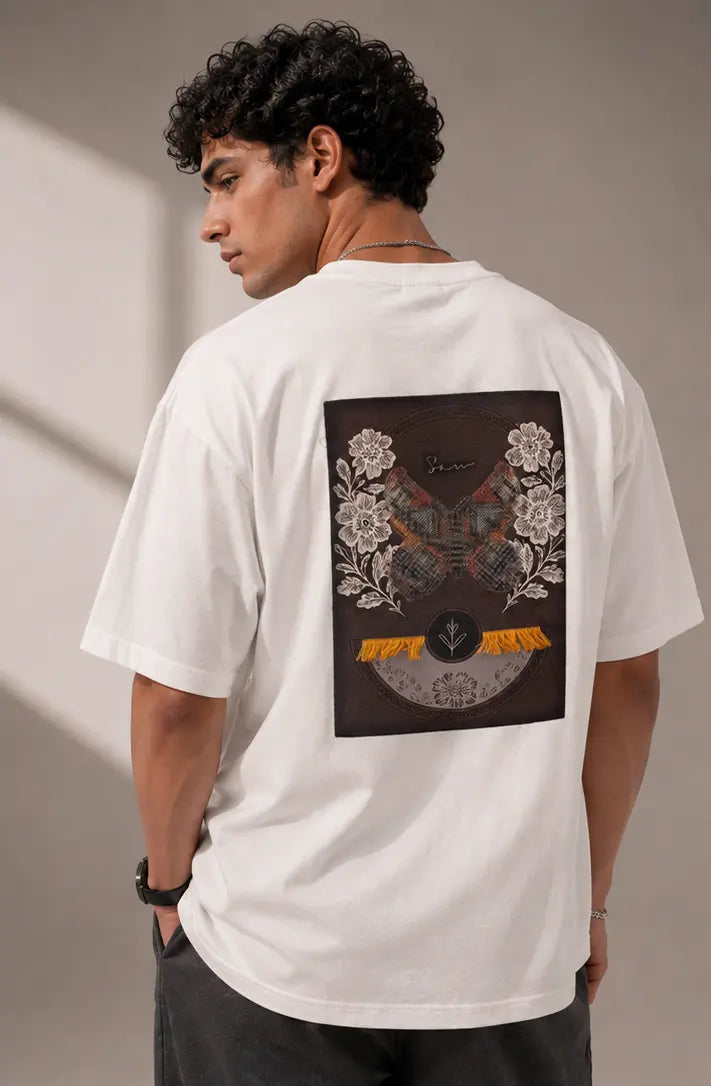 Unisex Floral Patch Embroidered T-Shirt HECLIC