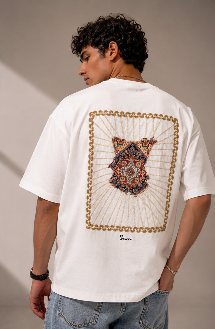 Unisex Tapestry Embroidered T-Shirt HECLIC