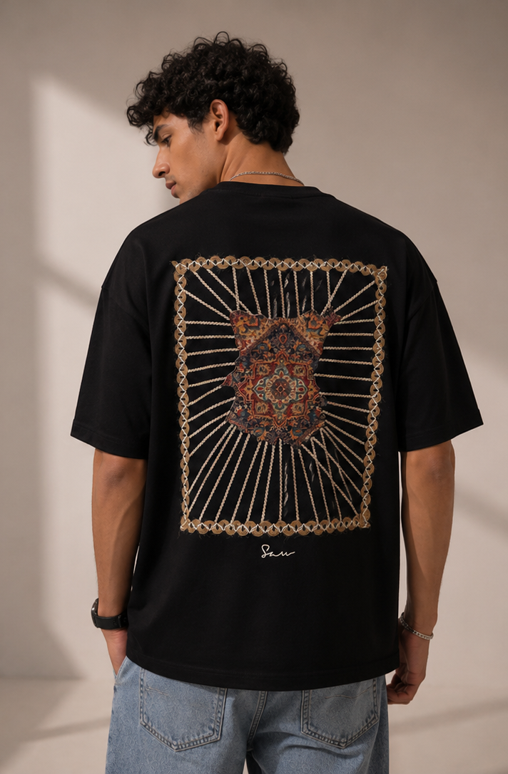 Unisex Tapestry Embroidered T-Shirt HECLIC