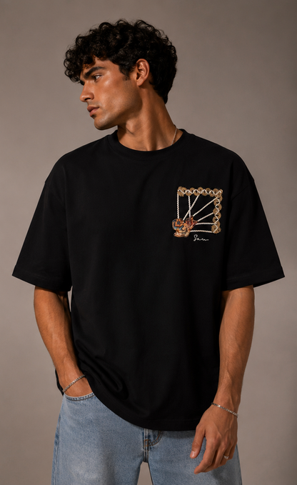 Unisex Tapestry Embroidered T-Shirt HECLIC