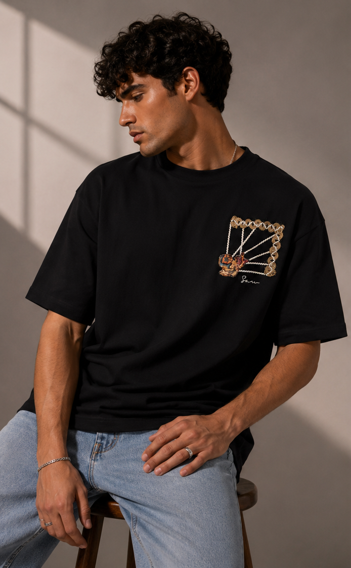 Unisex Tapestry Embroidered T-Shirt HECLIC