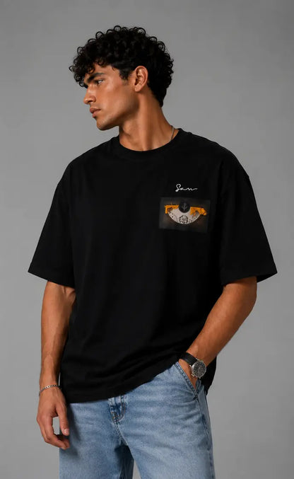Unisex Floral Patch Embroidered T-Shirt HECLIC