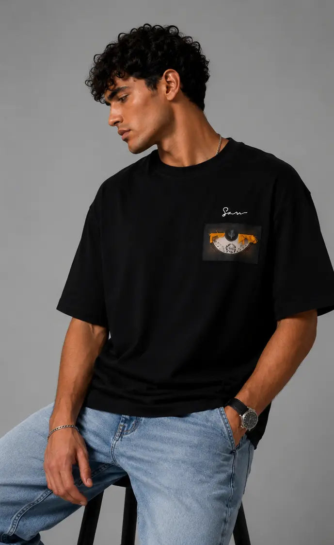 Unisex Floral Patch Embroidered T-Shirt HECLIC