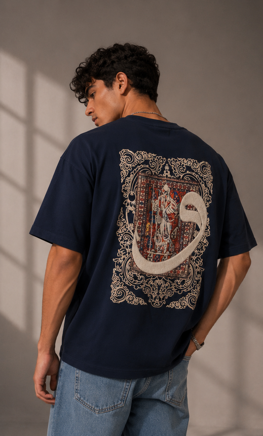 Unisex Ornamental Embroidered Graphic T-Shirt HECLIC