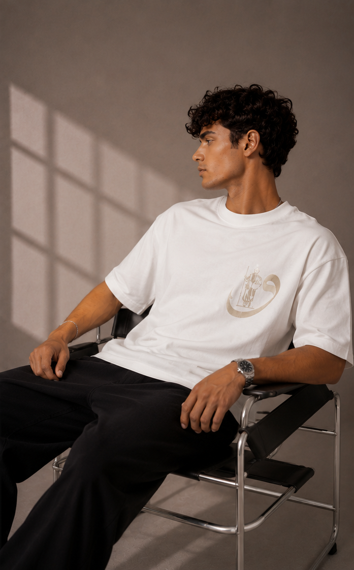 Unisex Ornamental Embroidered Graphic T-Shirt HECLIC