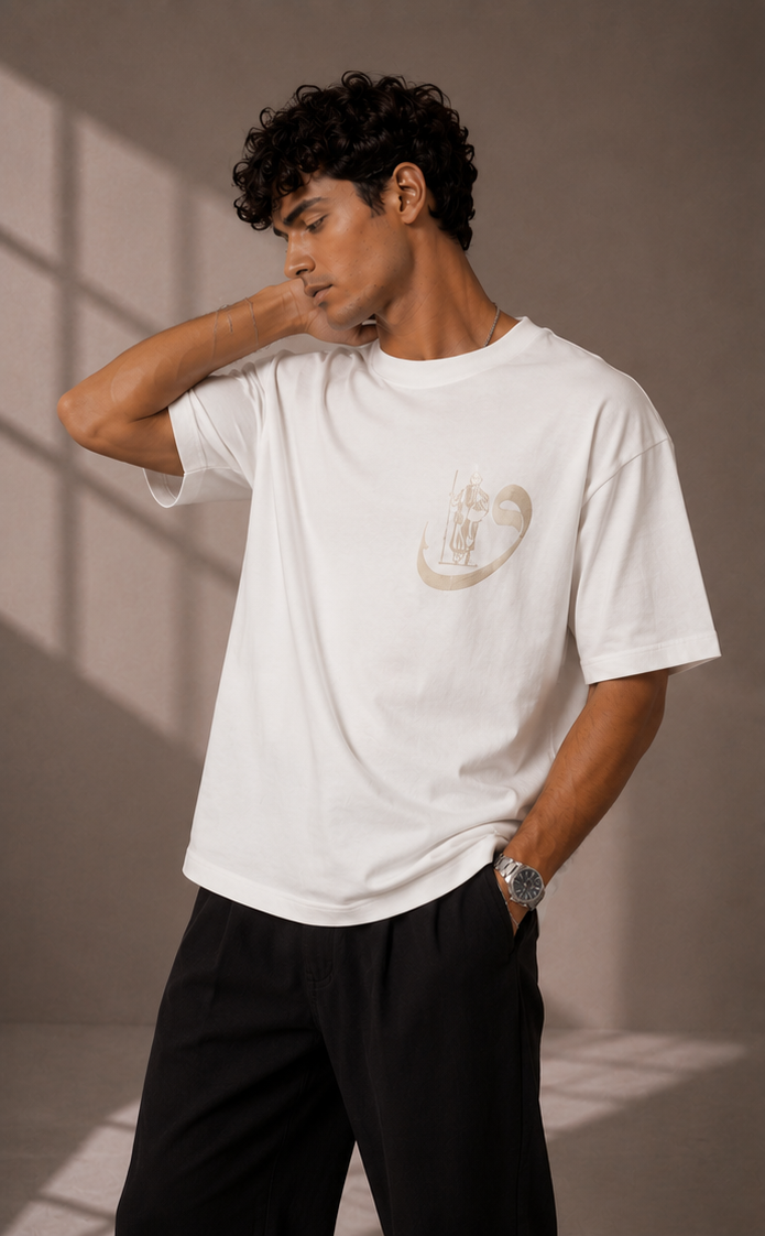 Unisex Ornamental Embroidered Graphic T-Shirt HECLIC