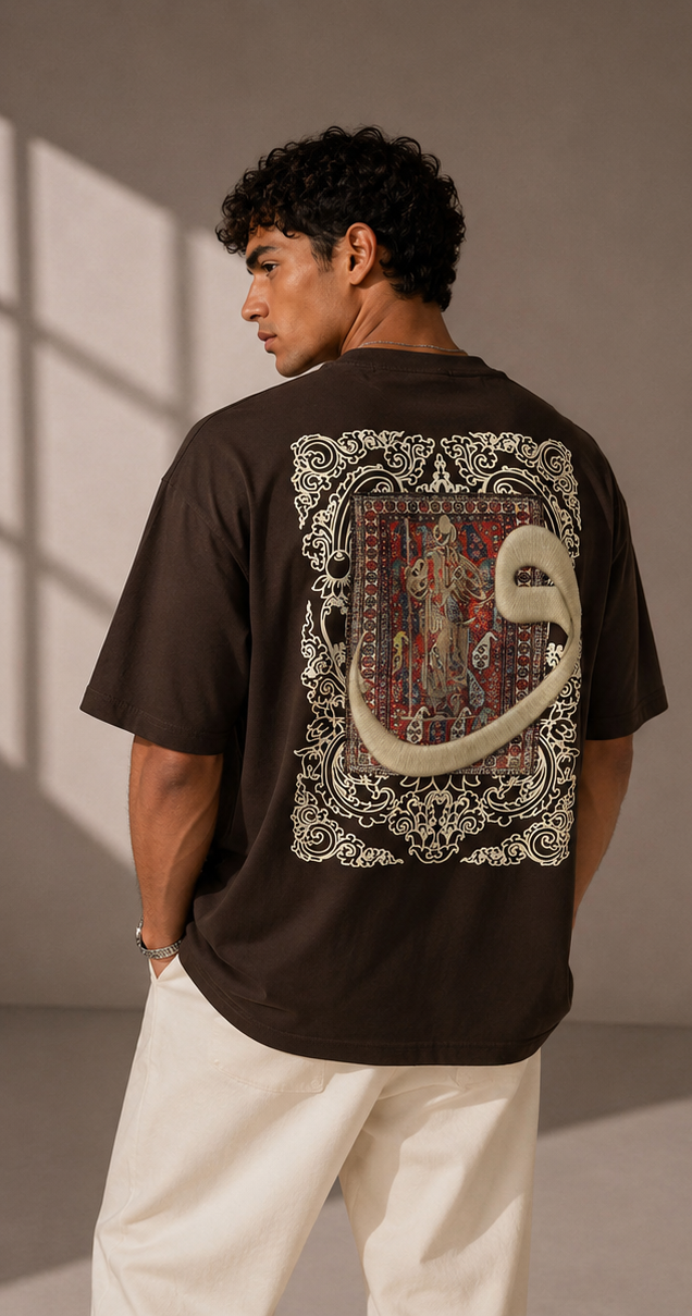 Unisex Ornamental Embroidered Graphic T-Shirt HECLIC