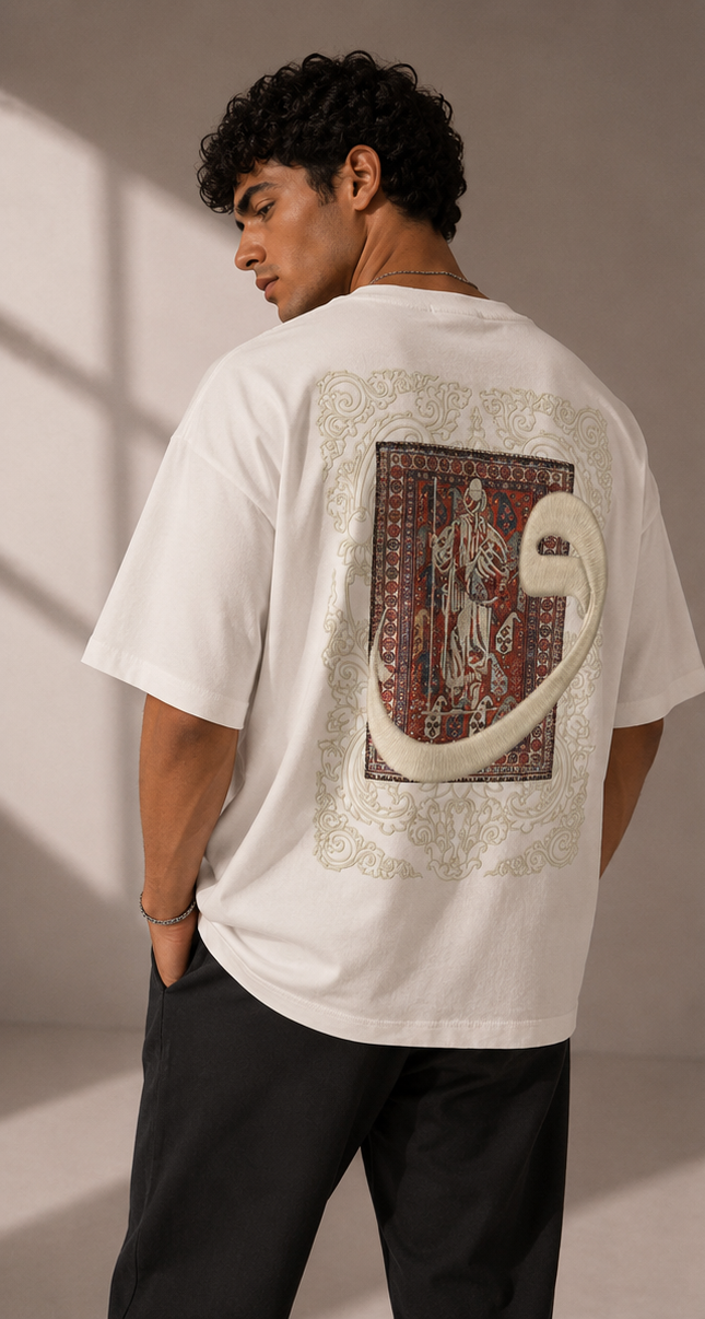 Unisex Ornamental Embroidered Graphic T-Shirt HECLIC