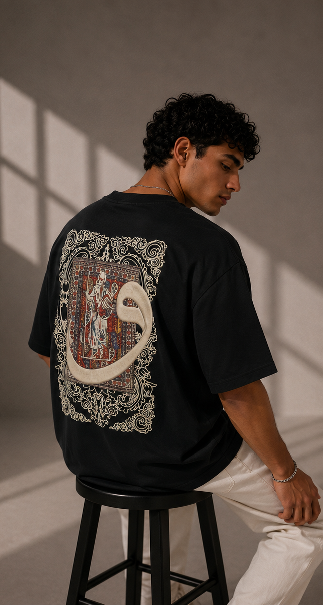 Unisex Ornamental Embroidered Graphic T-Shirt HECLIC