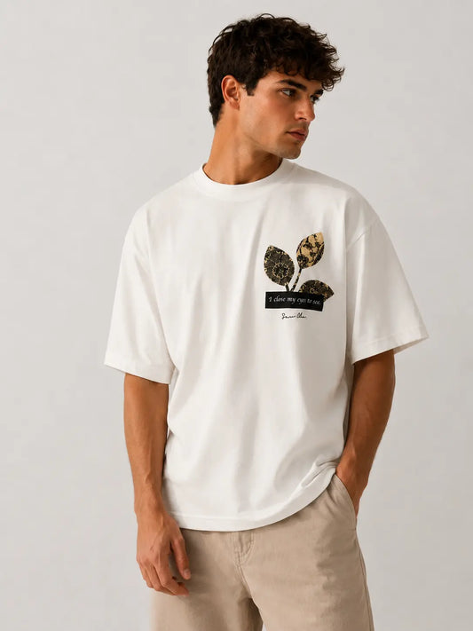 Unisex Bird Embroidered & Printed T-Shirt HECLIC