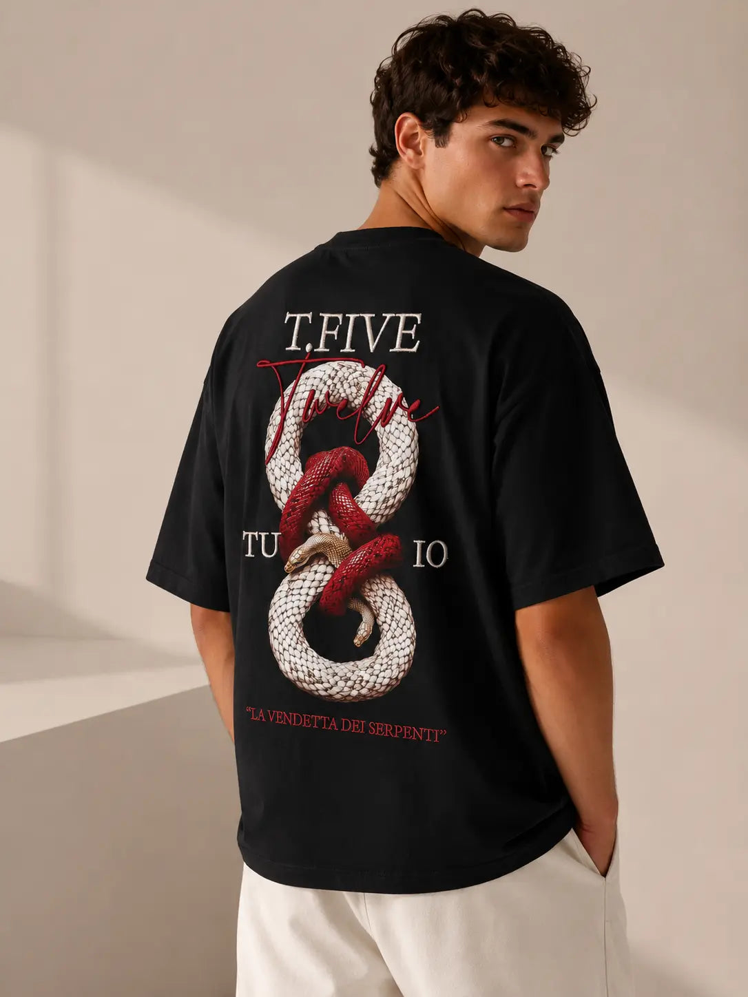 Unisex Snake Graphic Printed T-Shirt HECLIC