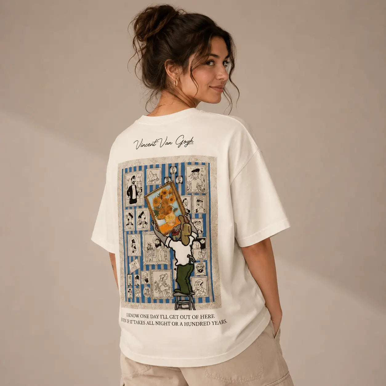 Unisex Artistic Graphic Printed T-Shirt HECLIC