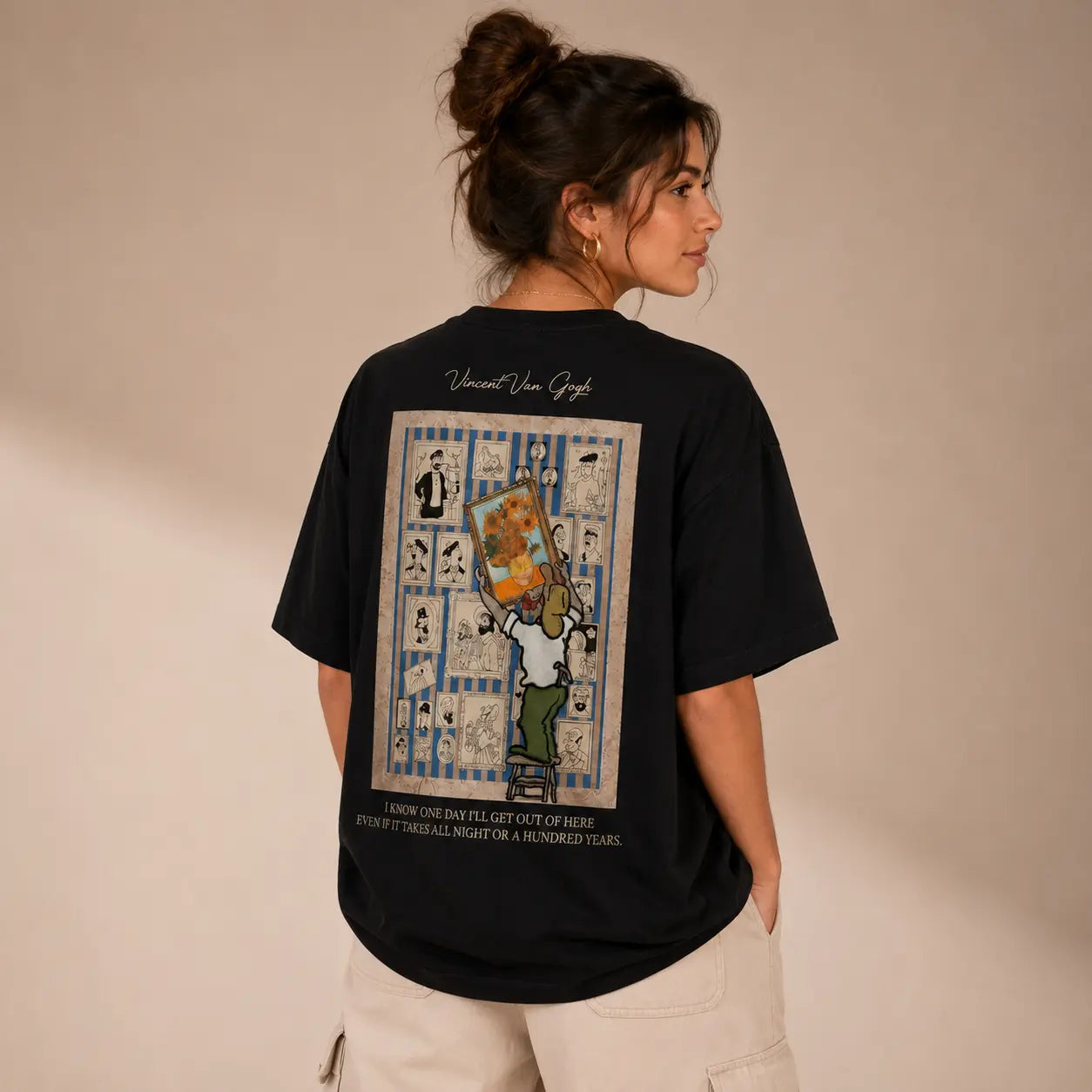 Unisex Artistic Graphic Printed T-Shirt HECLIC
