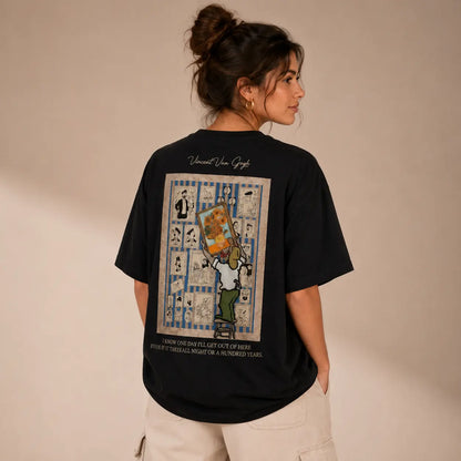 Unisex Artistic Graphic Printed T-Shirt HECLIC